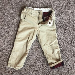 Lined gap 4 khakis beige